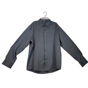 Men's Flex Men's Luxury Collection Dress Shirt, Gray, Long Sleeve, Button Up